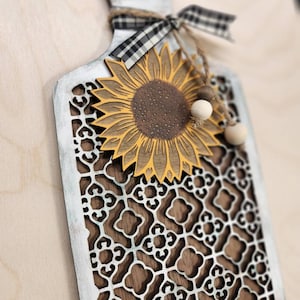 Farmhouse paddle sign *sunflower * svg * DIGITAL FILE * glowforge * laser machines