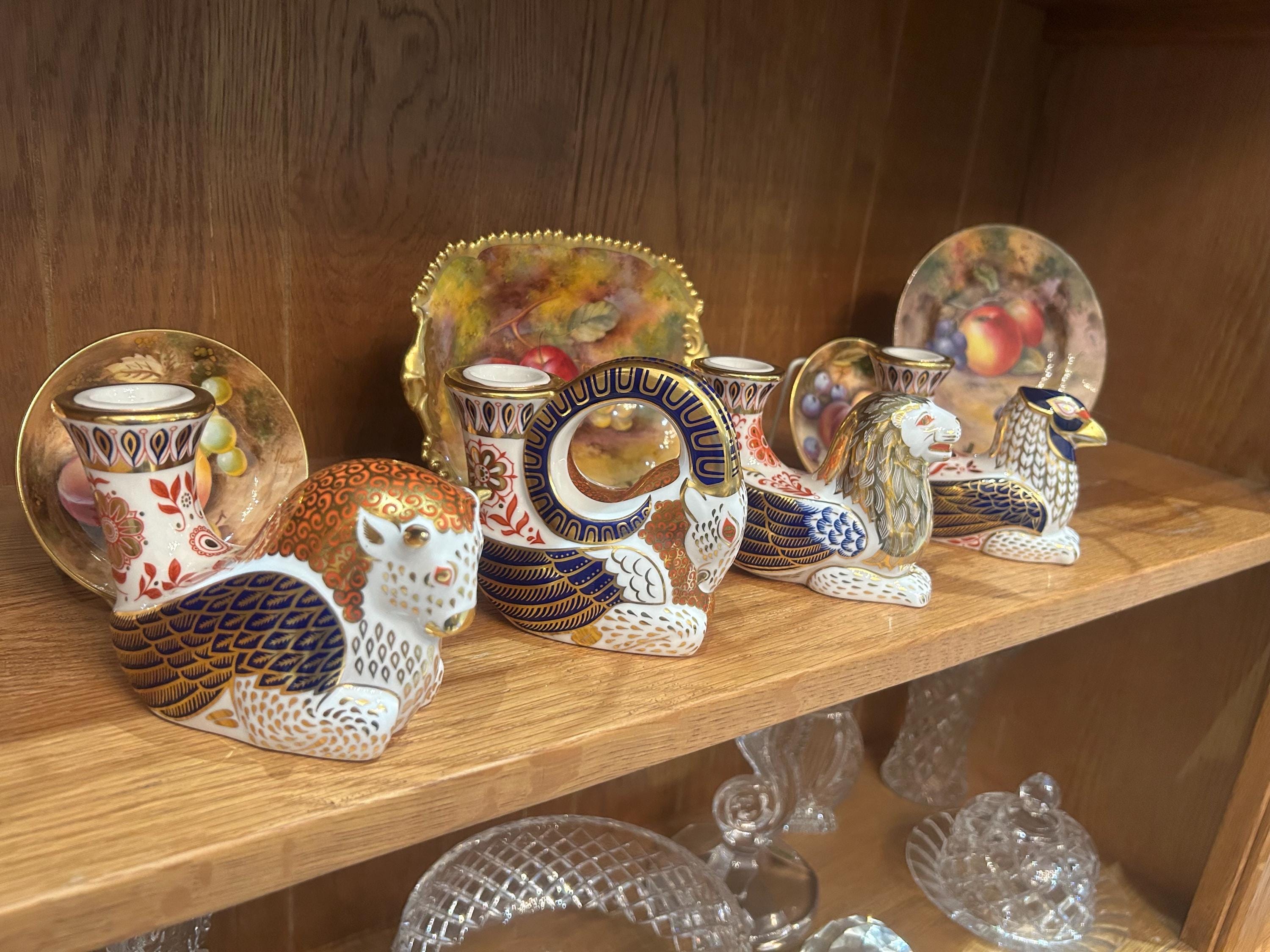 Royal Crown Derby Candle Holder - Etsy
