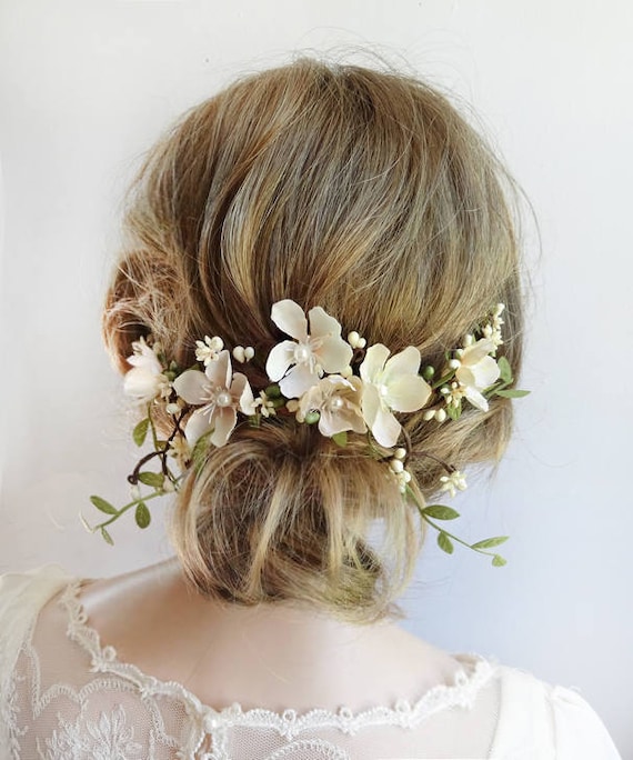 floral headbands wedding