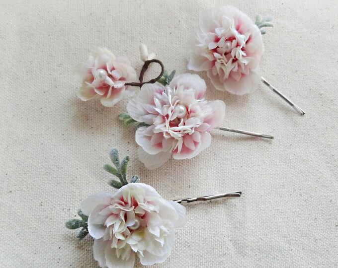 Bridal Hair Hair Pins Flower Hair Pins Bridal Headpiece Etsy
