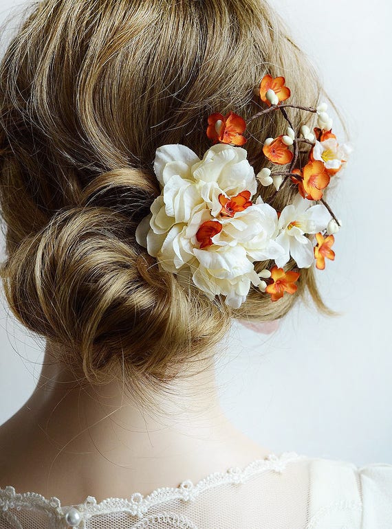 Fall Wedding Hair Clip Hair Accessories Fall Hair Clip Etsy