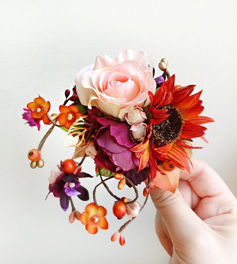 Fall Wedding Headpiece Fall Hair Piece Autumn Headpiece Etsy