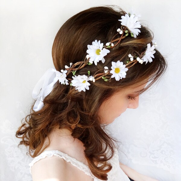 hippie flower headpiece