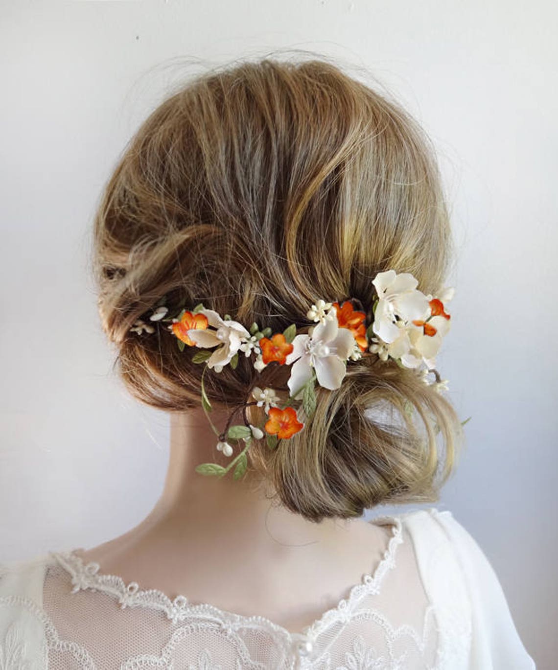 Fall wedding headpiece fall hair piece bridal fall wedding Etsy