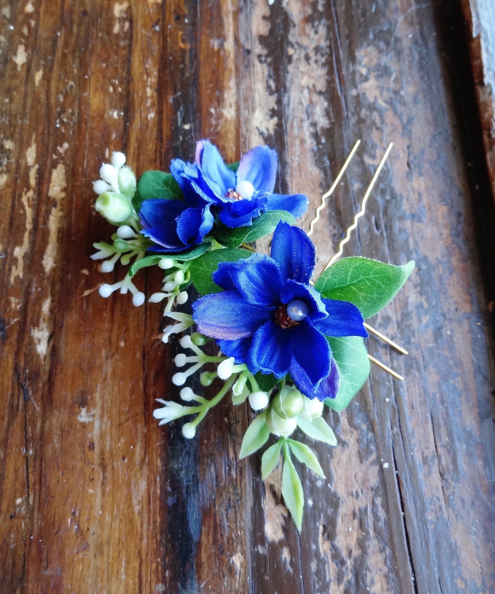 Royal Blue Hair Piece Royal Blue Hair Accessories Blue Etsy