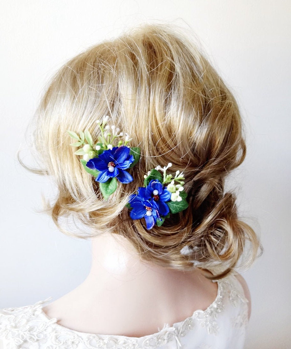 Royal Blue Hair Piece Royal Blue Hair Accessories Blue Etsy