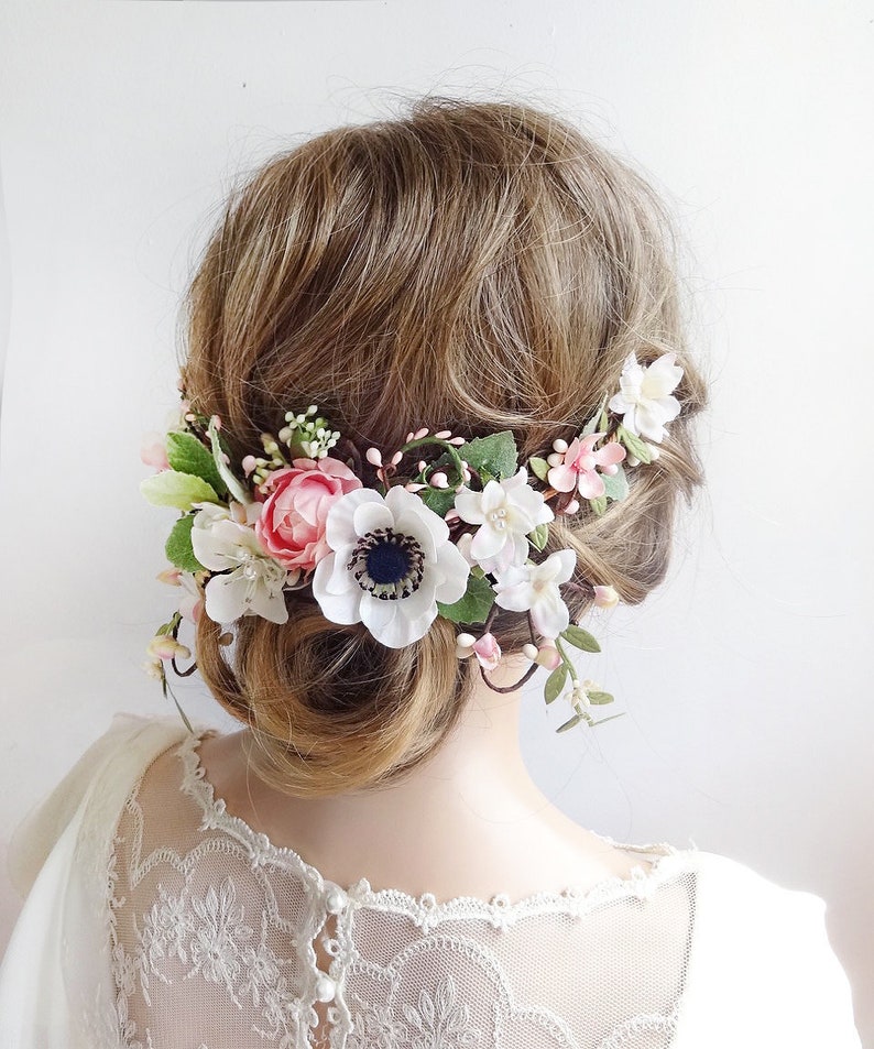 floral headbands wedding