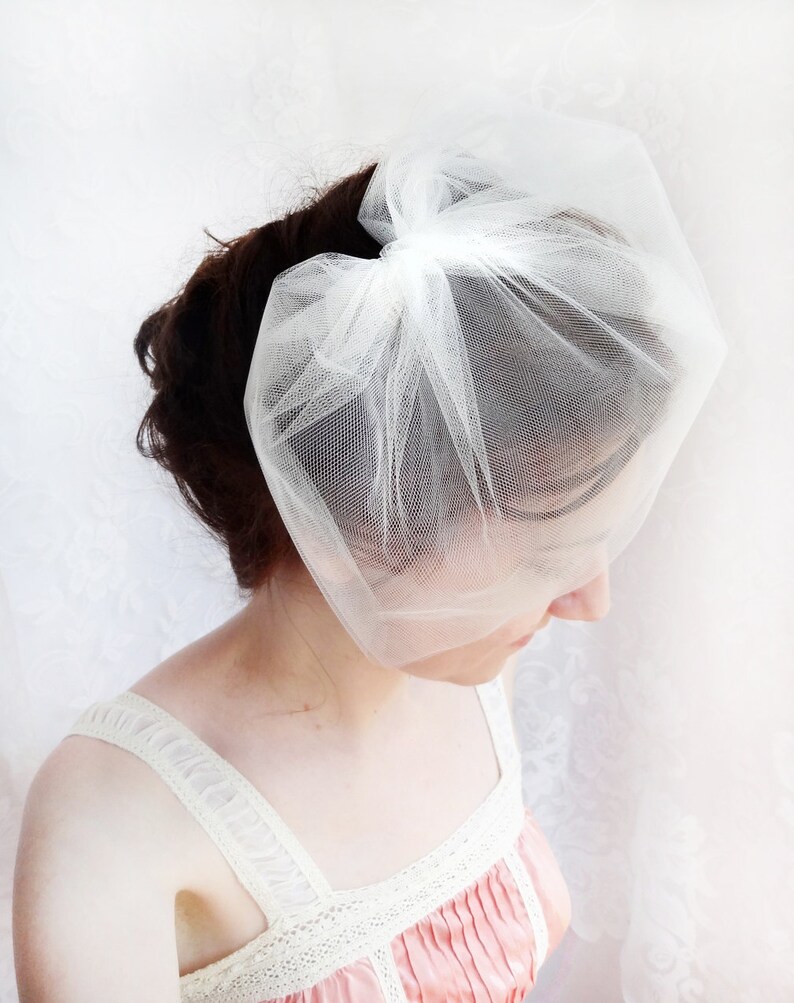 Tulle Birdcage Veil Ivory Birdcage Veil Tulle Veil Ivory Etsy