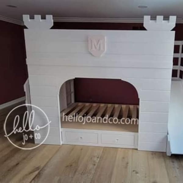 Solid Wood Space Saving Castle Loft Bed Bunk Bed