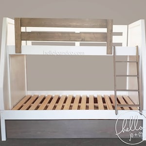 Solid Wood Twin Over Full Bunk Bed