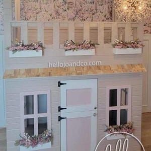 Custom Terrace loft bed playhouse bed