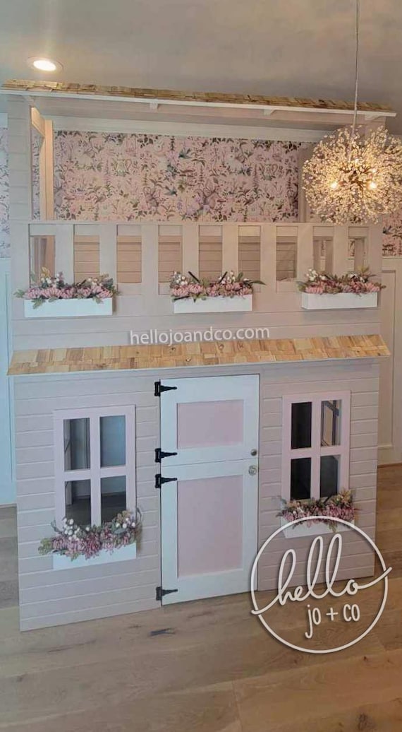 Custom Terrace loft bed playhouse bed