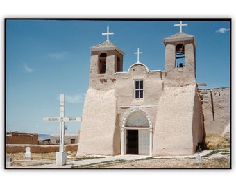 Taos New Mexico Vintage Church Photograph