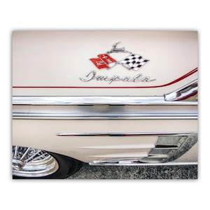 Corvette Impala SS Auto Fotografie als Vintage Automobile Wandkunst für Zuhause