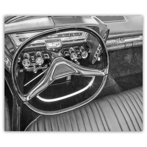 Chrysler Imperial Car Photograph in Black and White by Murray Bolesta
