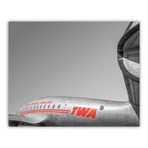 TWA Lockheed Constellation Print: Vintage Airliner Wall Art