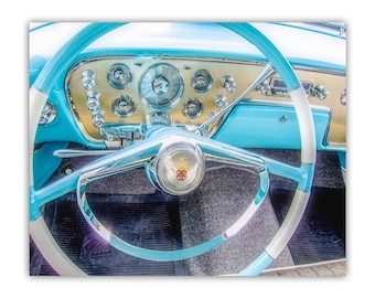 Packard auto-fotoprint als decoratie voor thuis of in de garage.