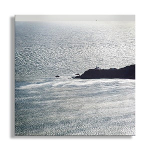 Point Bonita Lighthouse Art Print: Marin Headlands, San Francisco - Black and White