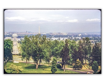 Midcentury Wandkunst | Vintage Washington DC Foto auf dem Arlington National Cemetery
