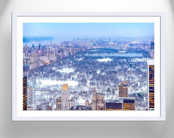 New York Wall Art with Central Park Winter