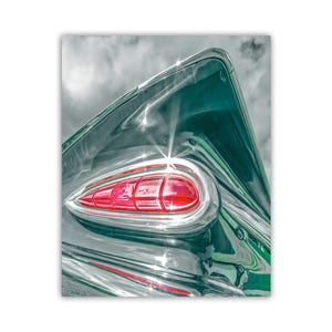 1959 Chevy Impala Car Photo as Mancave Wall Decor | Classic Chevrolet Art Print