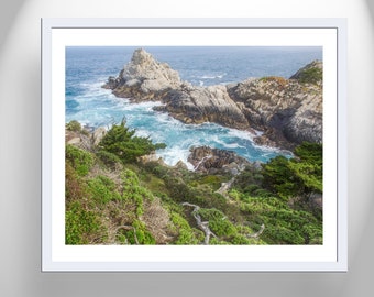 Carmel by the Sea Point Lobos Art Print California Coast Wall Decor for Home or Office