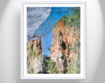 Fine Art Photograph of Desert Canyon Landscape in Abstract