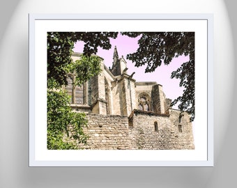 Home Decor with Old French Cathedral Art Print