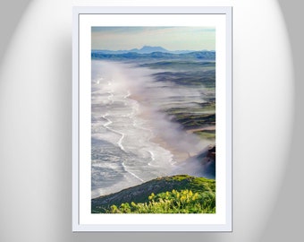 Point Reyes Marin County Art Print with Wildflowers