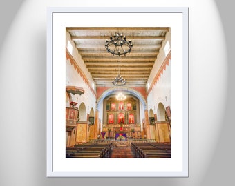 Home Decor with San Juan Bautista California Mission Church Interior