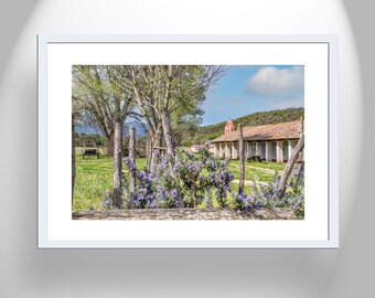 Wall Decor for Home or Office with Lompoc La Purisima Spanish Mission Church