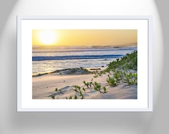 Jalama Beach Art Photography Print with Pacific Ocean Sunset