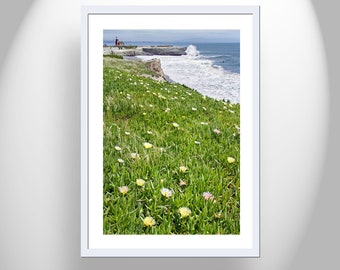 California Lighthouse Print at Santa Cruz as Wall Decor for Home