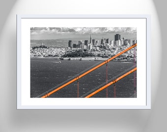 Bay Area Coastal Art with San Francisco and Golden Gate Bridge for Your Walls