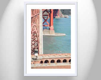 Kayak Art Print at Golden Gate Bridge at The Presidio National Park Fort Point Northern California as Home Decor