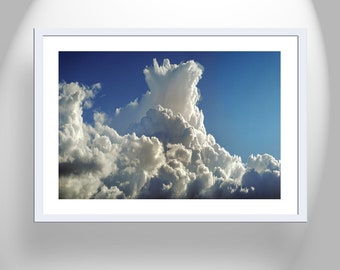 Dramatic Desert Storm Clouds at Tucson Az USA as Home Wall Art Print on Framed Canvas