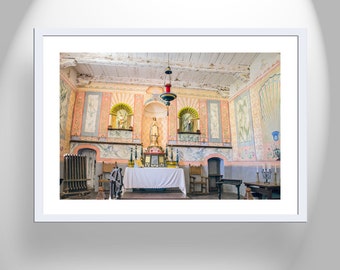 Wall Art with Lompoc La Purisima Spanish Mission Chapel Home Decor Gift