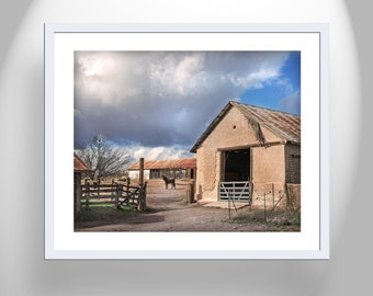 Vintage Ranch Photography with Old Adobe Barn at Empire Ranch Sonoita Arizona