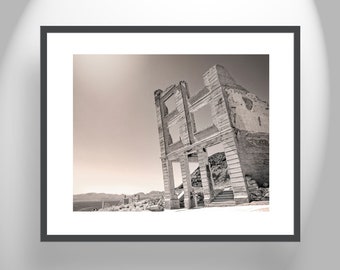 Rhyolite Nevada Death Valley Desert Ghost Town Wall Art Print