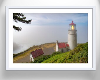 Heceta Head Oregon Lighthouse Photography for Your Walls as Home Decor