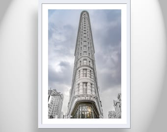 New York Architecture Art Print with Flatiron Building