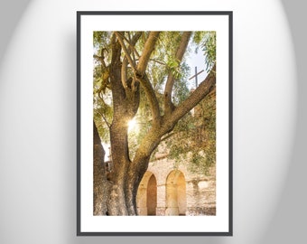 Rustic Southwest Style Art with Old Church at Lompoc California