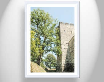 French Castle Photography Print in Aquitaine France as France Wall Decor for Home