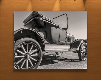 Ford Model T Roadster Picture by Murray Bolesta in Black and White