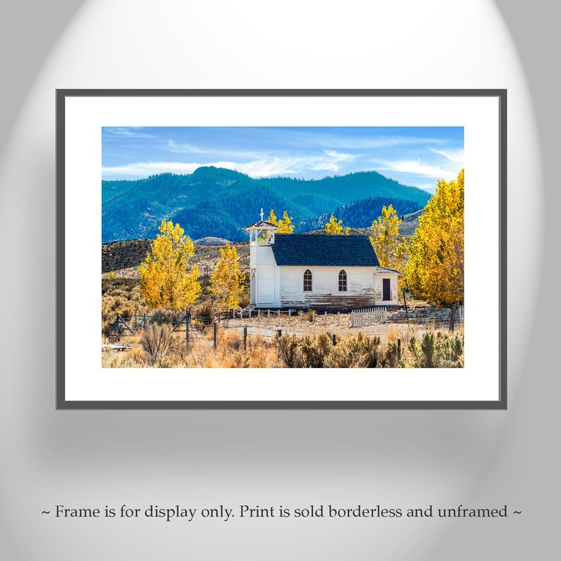 Western Wall Decor with Old Church and Autumn Leaves by Murray Bolesta image 2