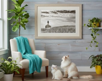 Block Island Lighthouse Print: Rhode Island Coastal Photography