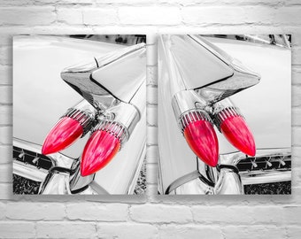 Classic Cadillac Artwork as Automotive Art with Set of 2 Discounted Art Prints