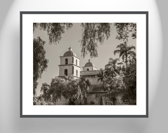 Santa Barbara California Mission Art Photography as Wall Decor for Home or Office