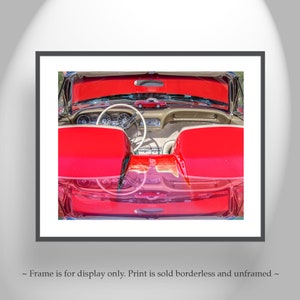 Car Art Print with Vintage Ford Thunderbird Car image 3