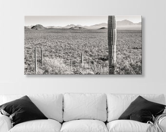 Desert Landscape Picture for Home in Wide Panorama